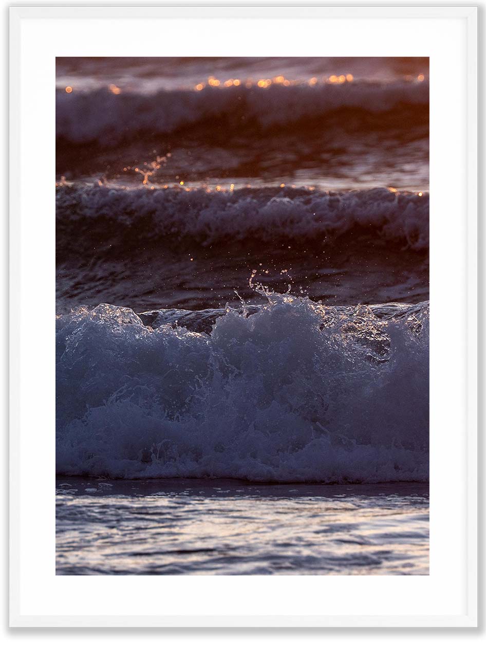 Olas al atardecer