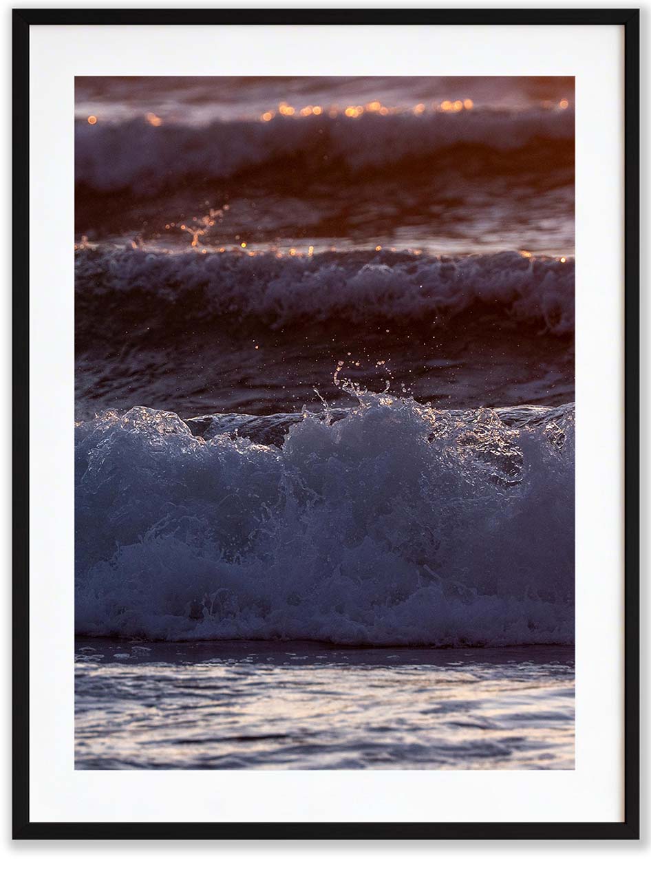 Olas al atardecer