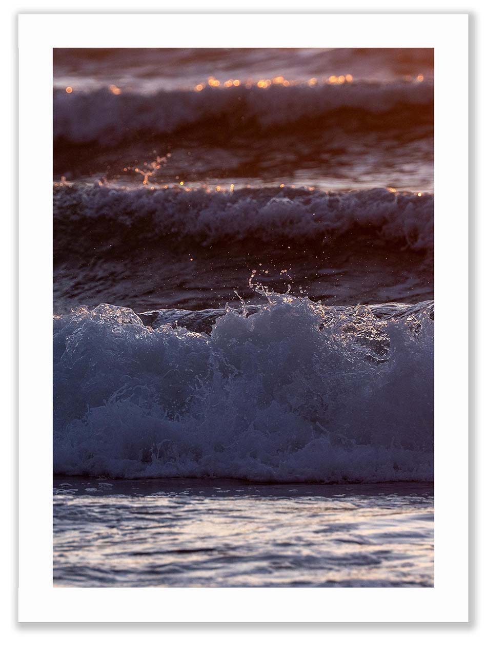 Olas al atardecer