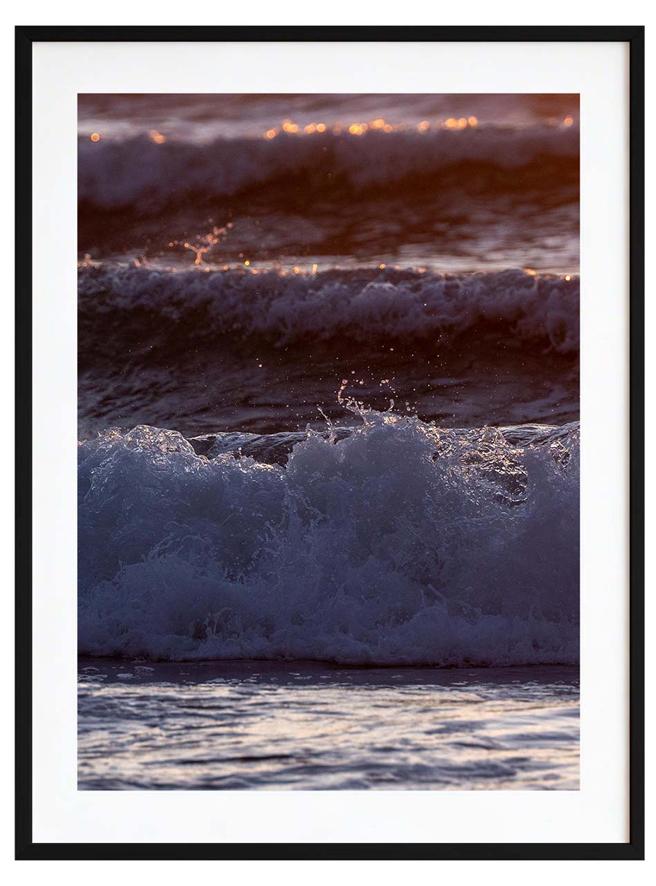 Olas al atardecer